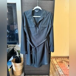 Eddie Bauer Shirtdress Navy Like New M